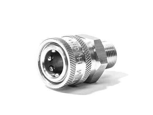 MTM HYDRO - 3/8" Male NPT Stainless Steel Quick Connect