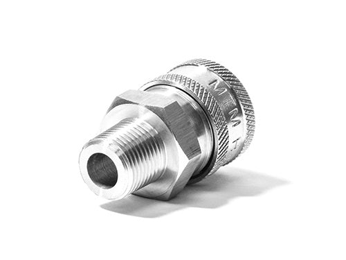 MTM HYDRO - 3/8" Male NPT Stainless Steel Quick Connect